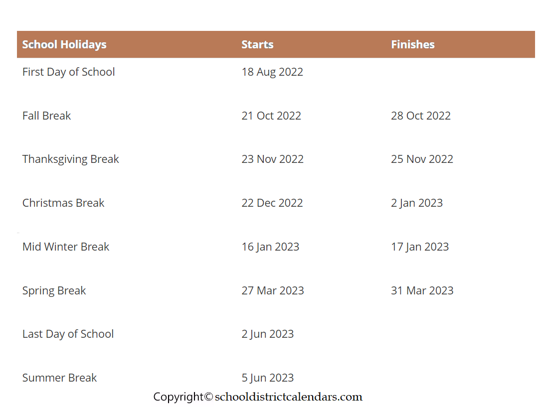 Utah Calendar Holidays 2022 2023 School District Calendars