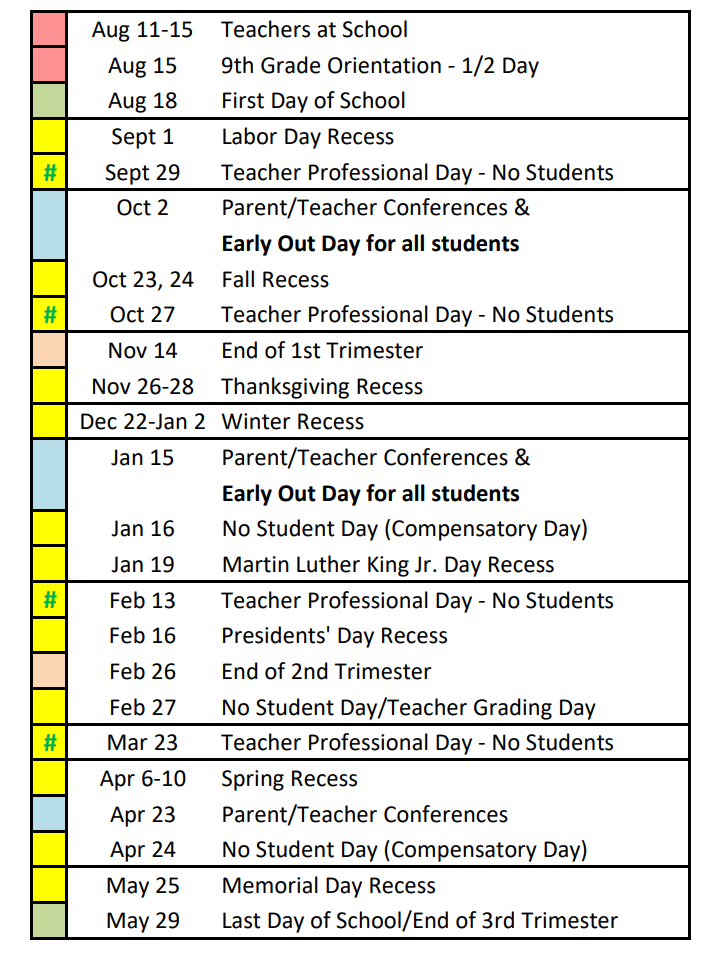 Canyons County School District Proposed Calendar 2025-2026