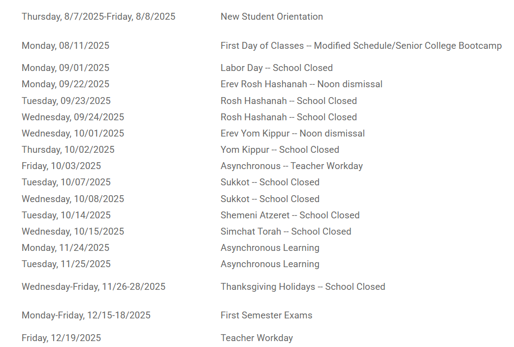 Weber County School District Proposed Calendar 2025-2026